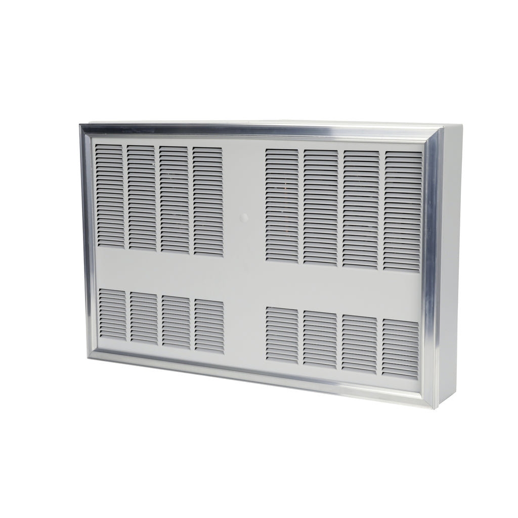 TPI P3348TW 8000W, 480V 3 Phase HD Fan Forced Wall Heater w/stat, White