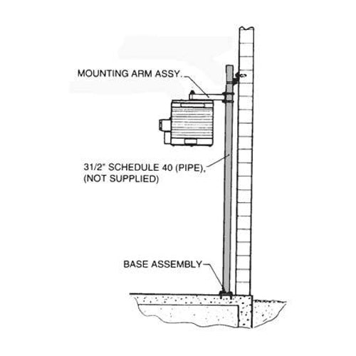 TPI HLPM37 3-7.5KW Pipe Mt Kit for HLA