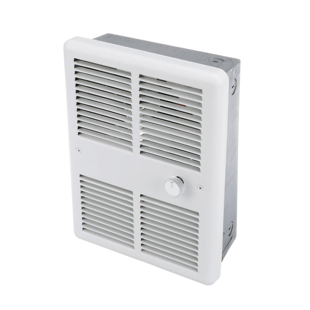 TPI E3275RPW 750W 120V Fan Forced Wall Htr, w Back Can, 2 wire, No Stat, White