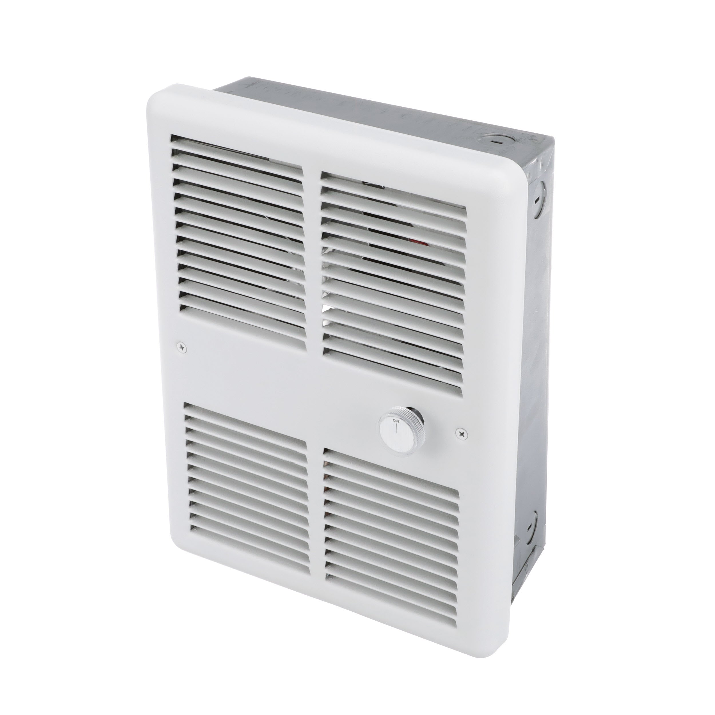 TPI HF3222T2RPW 2250/1688W 240/208V Fan Forced Wall Htr, w Back Can, 2 wire,2P Stat, White