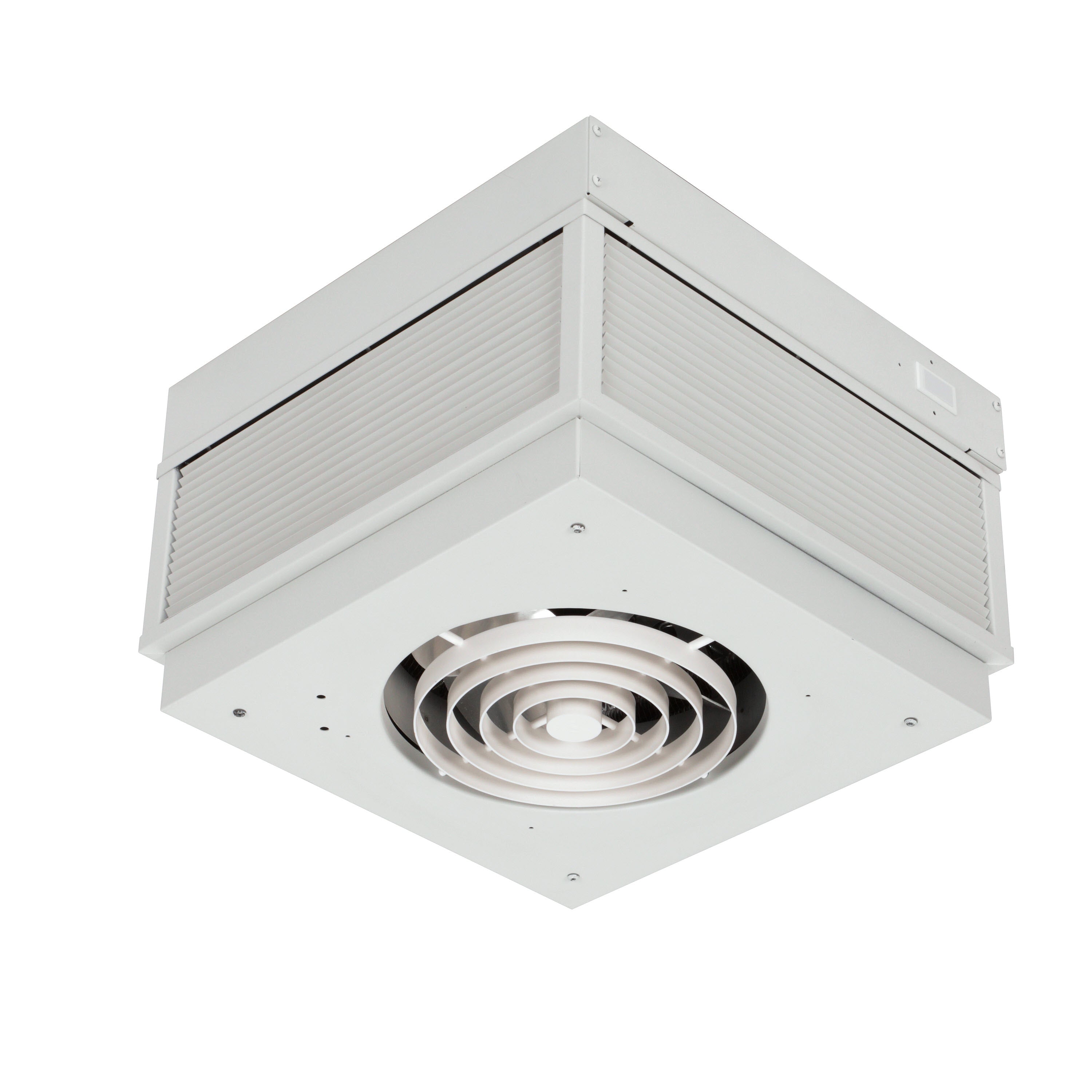 TPI Y3475A1 5KW 480V 3PH Venturi Desgn White Surface Mount Ceiling Heater w/ auto. Reset