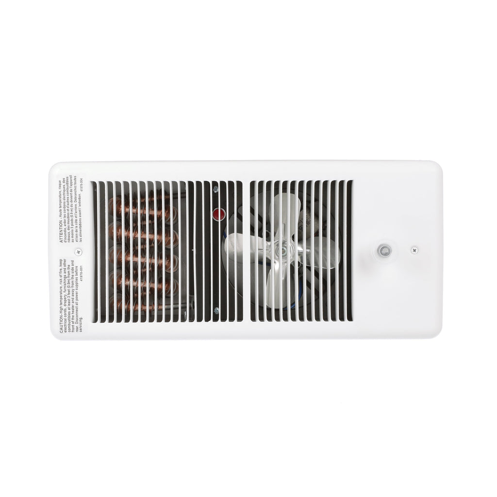 TPI HF4375TRP 750/562W 240/208V Low Profile Fan Forced Wall Htr, SP Stat, Ivory w box