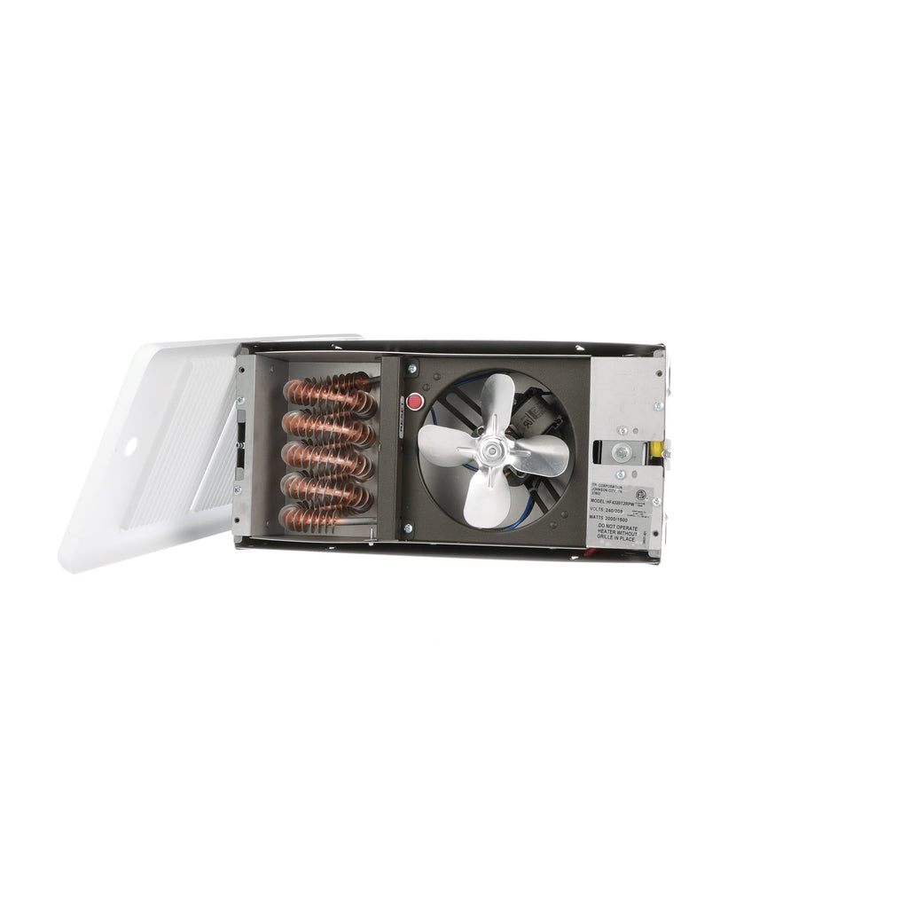 TPI HF4375TRP 750/562W 240/208V Low Profile Fan Forced Wall Htr, SP Stat, Ivory w box