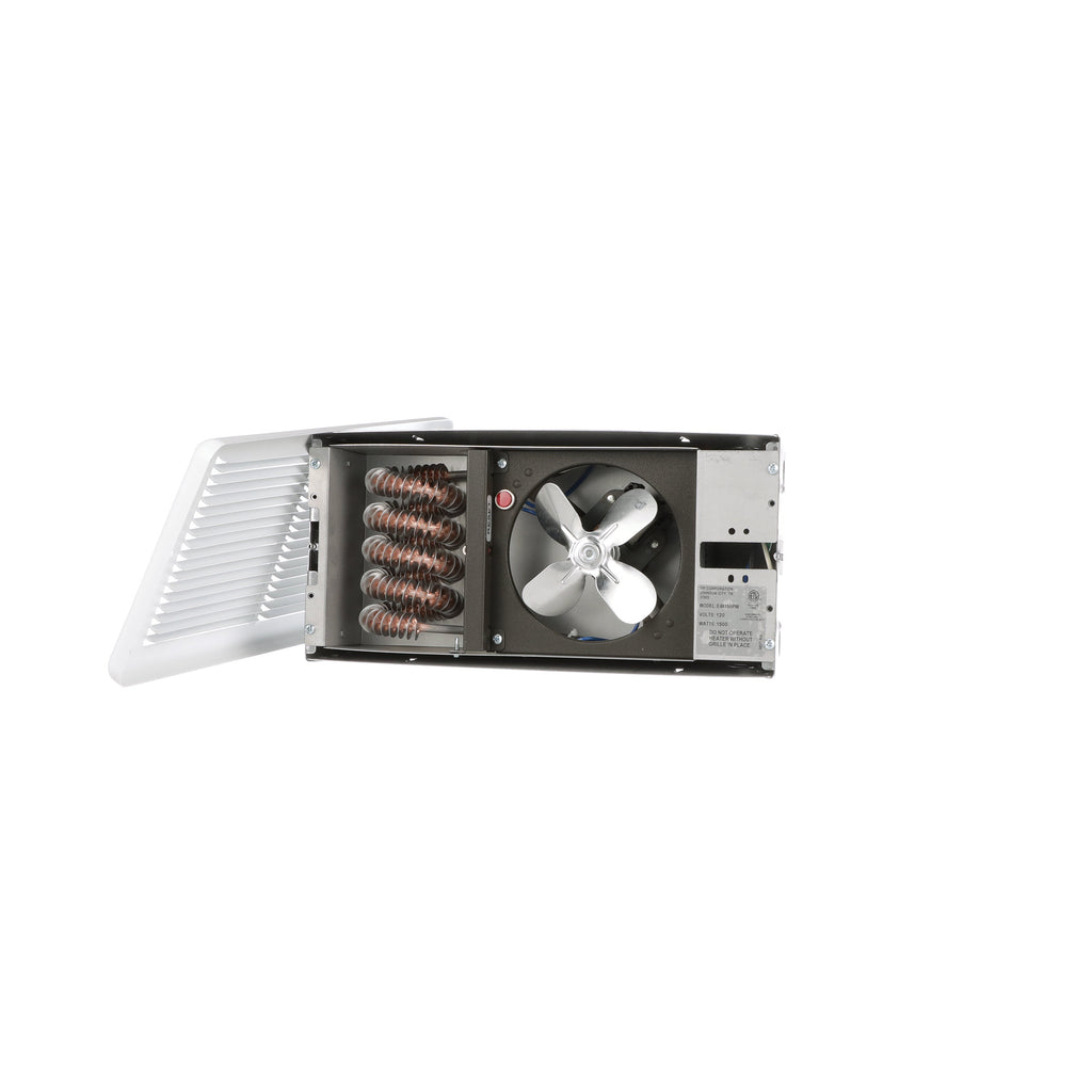 TPI E4810RPW 1000W 120V Register Style Fan Forced Wall Htr, No Stat, White w box