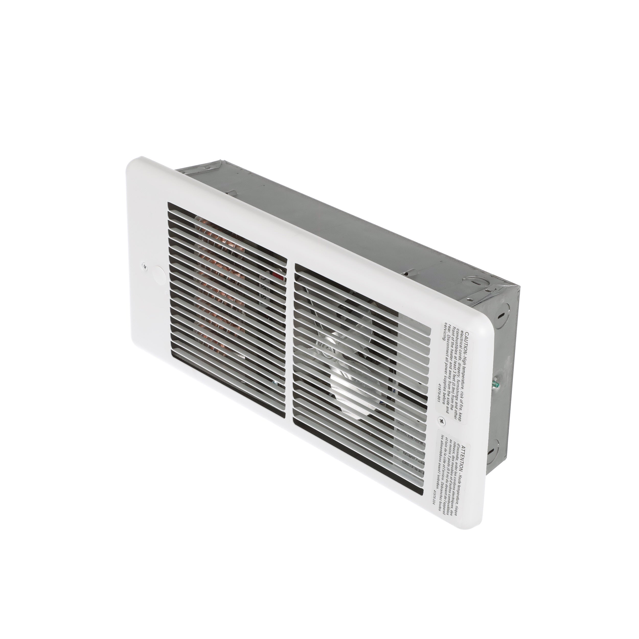 TPI HF4875T2RPW 750/562W 240/208V Register Style Fan Forced Wall Htr, DP Stat, White w box