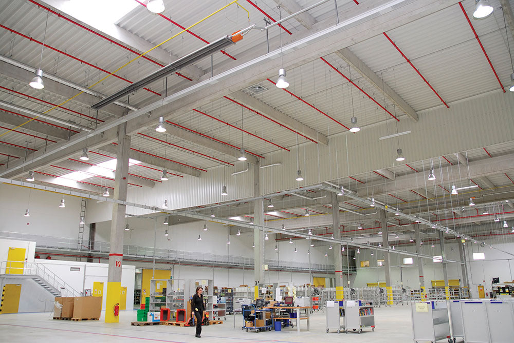 2-Stage Harsh Environ.Tube Htr: S/S Burner House + Aluminized Tube/Reflector; 130/90 MBH NG