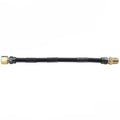 Black Flexible S/S Gas Connector - 3/8"X 24" (1/2"Mx1/2"M)