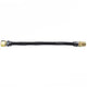 Black Flexible S/S Gas Connector - 3/8"X 24" (1/2"Mx1/2"M)