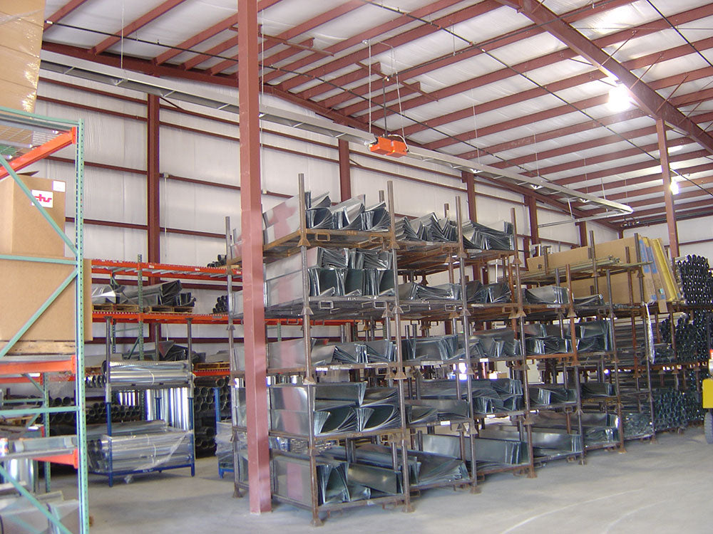 2-Stage Harsh Environ.Tube Htr: S/S Burner House + Aluminized Tube/Reflector; 130/90 MBH NG