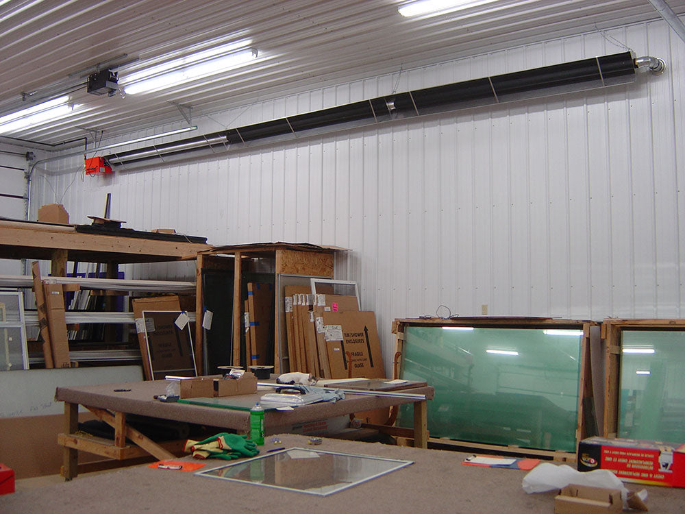 2-Stage Harsh Environ.Tube Htr: S/S Burner House + Aluminized Tube/Reflector; 130/90 MBH NG