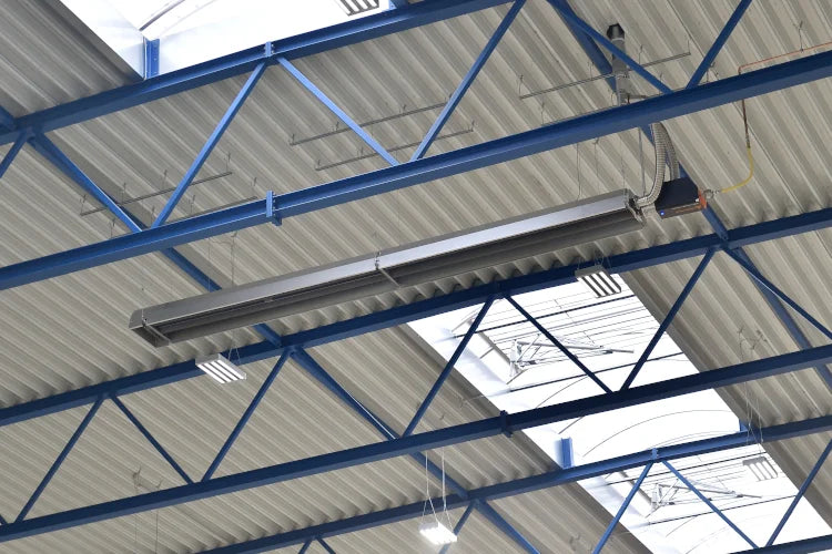 2-Stage Harsh Environ.Tube Htr: S/S Burner House + S/S Tube/Reflector; 80/60,000 Btuh NG; 30 FT