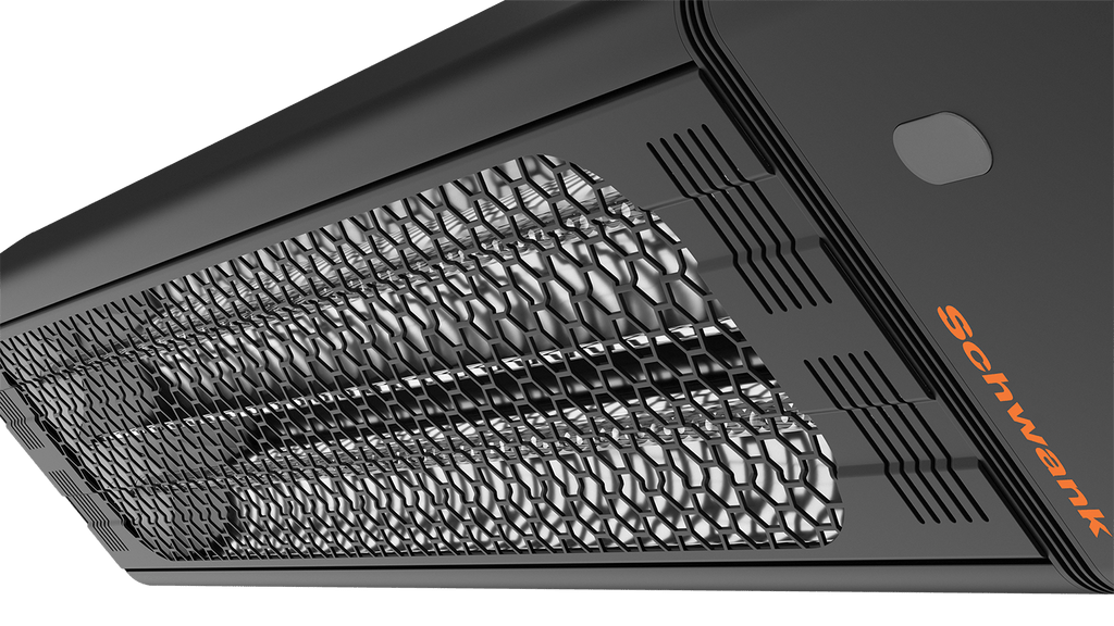 eSchwank Ghost Series Electric Infrared Heater: Black Aluminum, 4000W; 208V/240V~1P; 43.25" Length