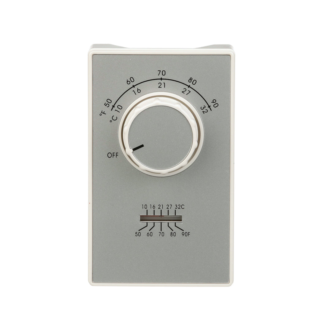 TPI ETD9STS SPDT Heat or Cool Thermostat w thermometer, terminals, 59-90F