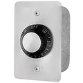 Electric Heater Switch Single - ON/OFF 120V Flush Mount c/w S/S Wall Plate and Deep Gang Box