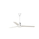 TPI E60CFCD 60" Industrial High Eff. Wet Rated Fan, White, with speed controller and cord, 24" downrod