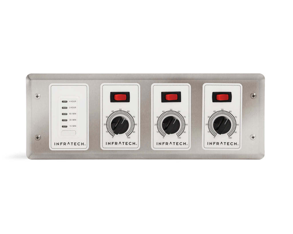 Electric Heater 3 Zone Analog Control c/w Timer  30-4047