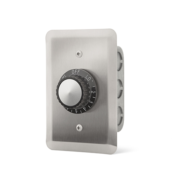 Electric Heater INF Input Regulator: Single - Flush Mount c/w S/S Wall Plate and Deep Gang Box