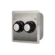 JM-4205-XX Schwank Electric Heater Inf Input Regulator Dual - Flush Mount C/W S/S Wall Plate And Deep Gang Box