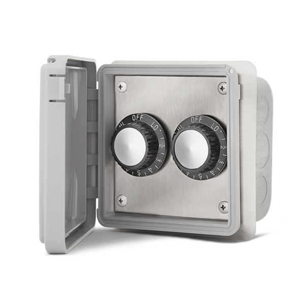 JM-4215-XX Schwank Electric Heater Inf Input Regulator Dual - Flush Mount C/W Weatherproof Cover