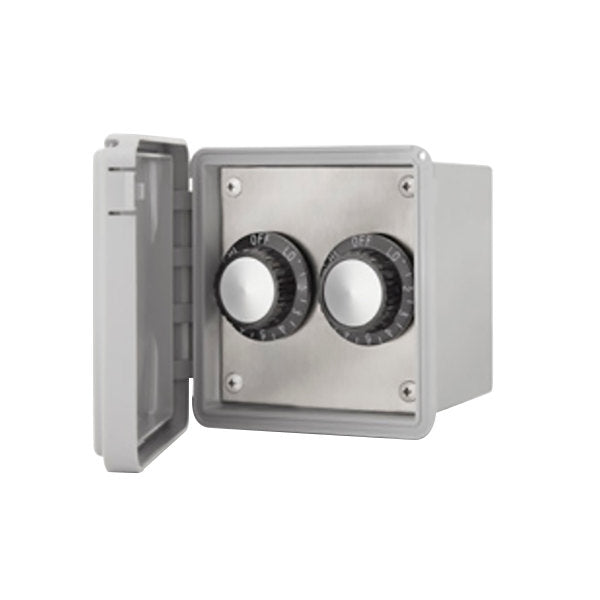 JM-4225-XX Schwank Electric Heater Inf Input Regulator Dual - Surface Mount C/W Weatherproof Gang Box And Cover