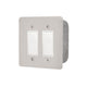 Electric Heater Switch Dual - Flush Mount C/W S/S Wall Plate And Deep Gang Box