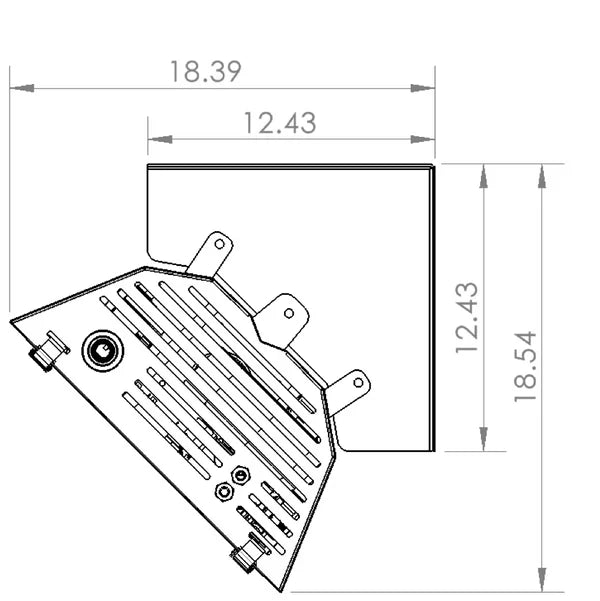 phantomSchwank STP MOUNTING KIT, 45 DEGREE, 10 FT TUBE