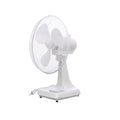 TPI ODF12 12" Oscillating Desk Fan, 3 Speed, 40" Height, White