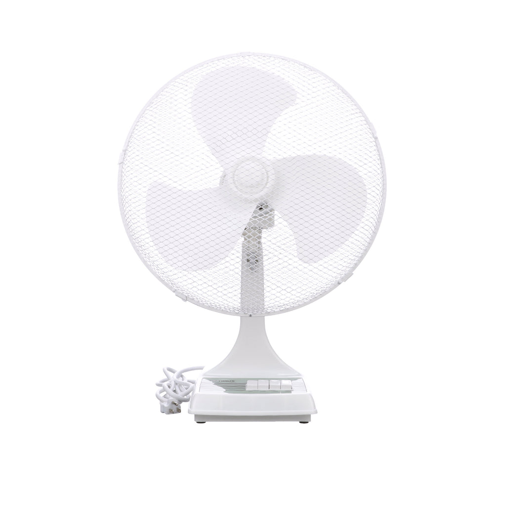 TPI ODF16 16" Oscillating Desk Fan, 3 Speed, 40" Height, White
