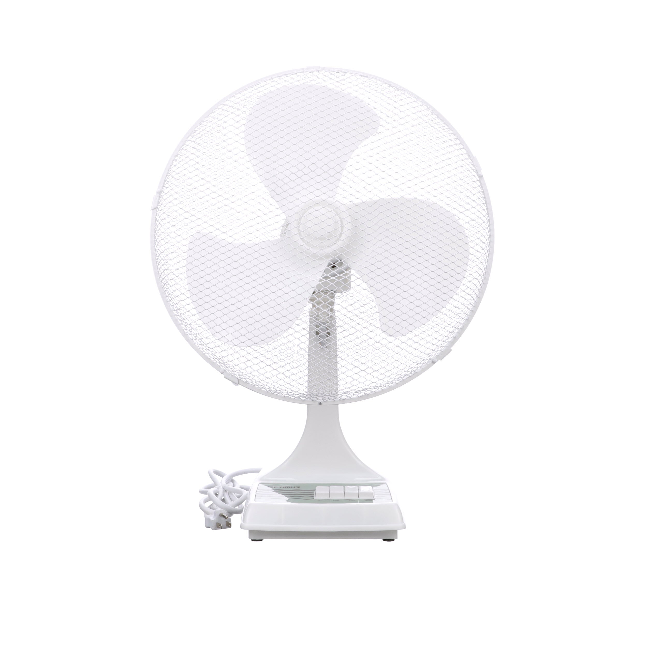 TPI ODF16 16" Oscillating Desk Fan, 3 Speed, 40" Height, White