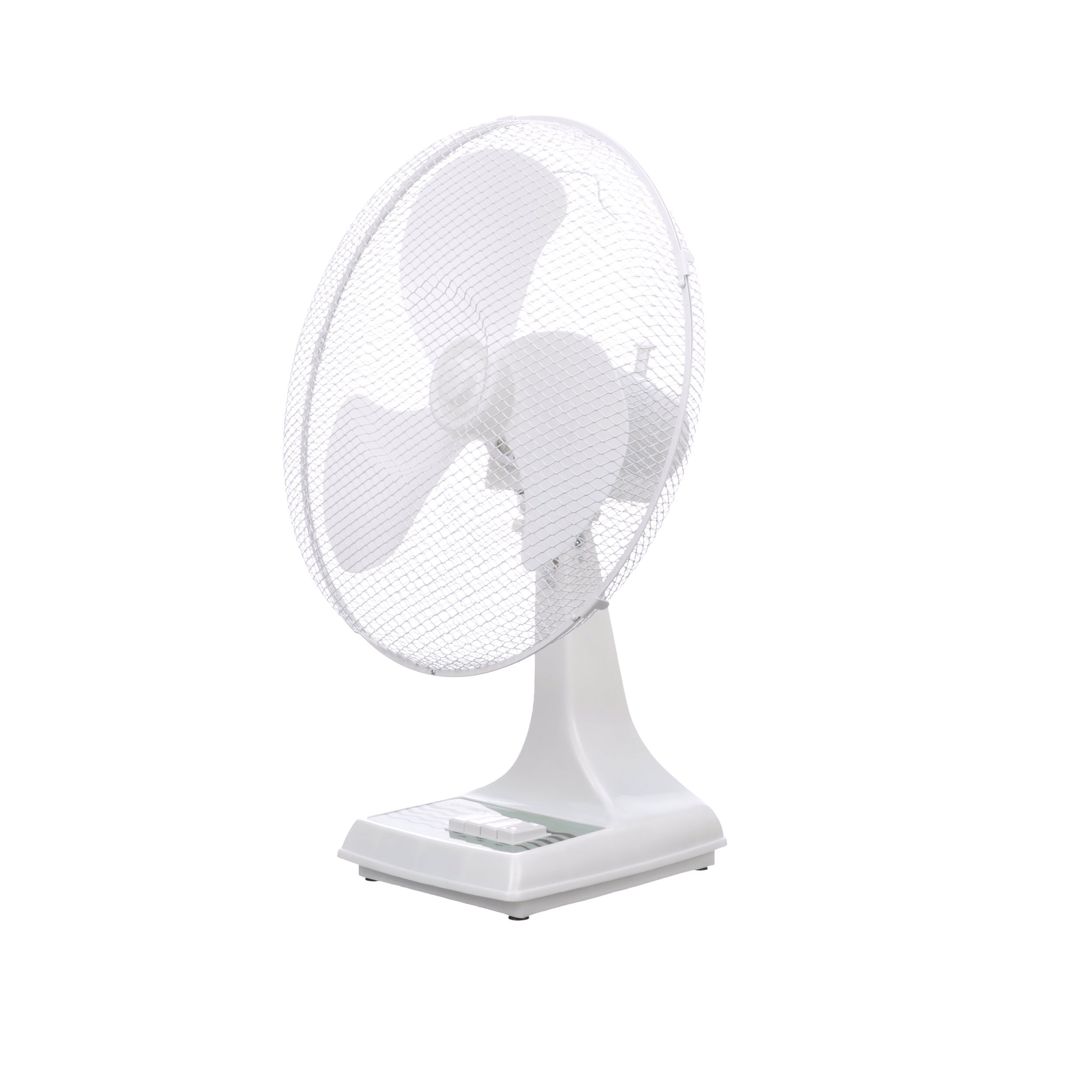TPI ODF16 16" Oscillating Desk Fan, 3 Speed, 40" Height, White