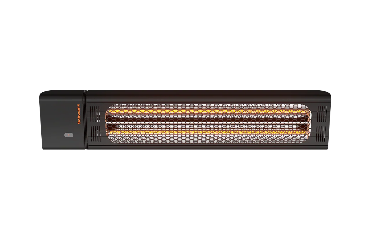 eSchwank Ghost Series Electric Infrared Heater: Black Aluminum, 6000W; 208V/240V~1P; 43.25" Length