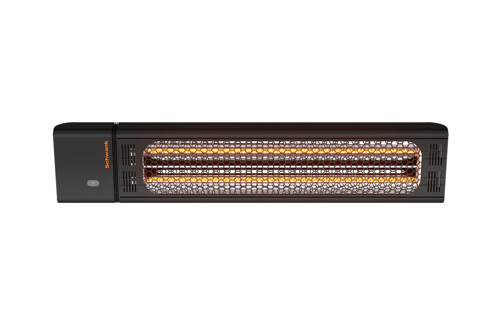 eSchwank Ghost Series Electric Infrared Heater: Black Aluminum, 4000W; 208V/240V~1P; 43.25" Length