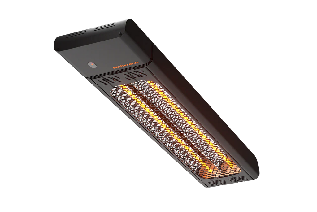 eSchwank Ghost Series Electric Infrared Heater: Black Aluminum, 4000W; 208V/240V~1P; 43.25" Length