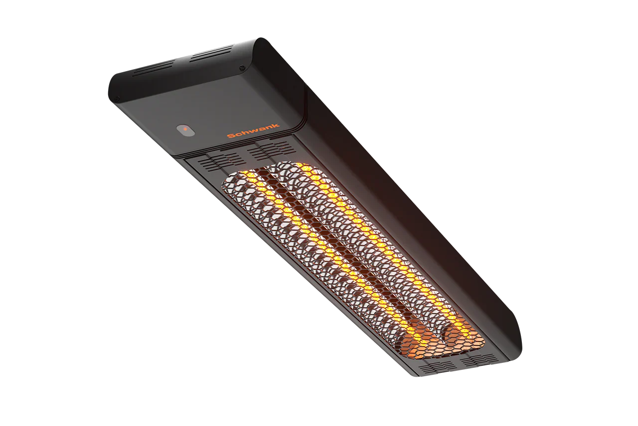 eSchwank Ghost Series Electric Infrared Heater: Black Aluminum, 4000W; 208V/240V~1P; 43.25" Length