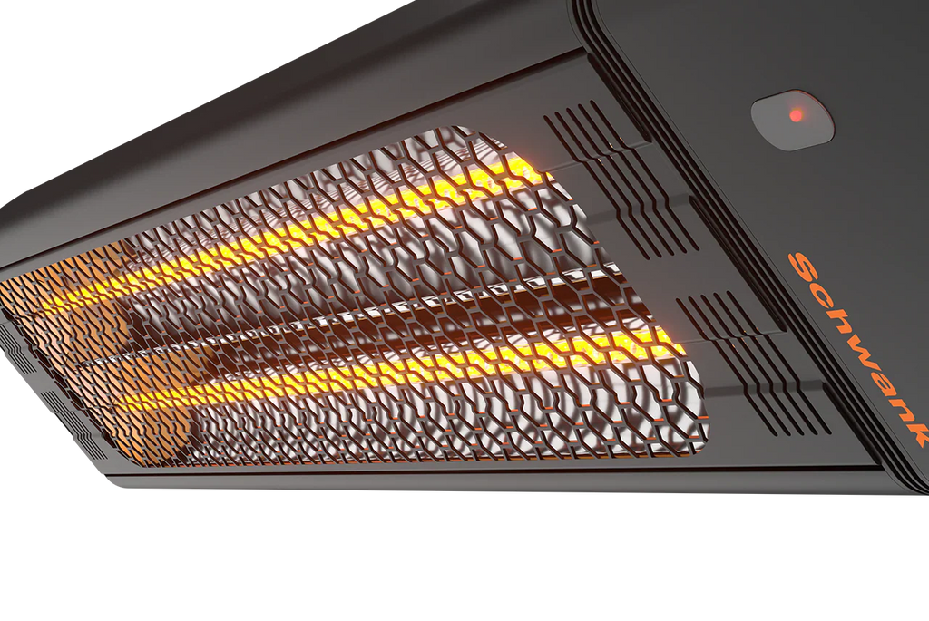 eSchwank Ghost Series Electric Infrared Heater: Black Aluminum, 6000W; 208V/240V~1P; 43.25" Length