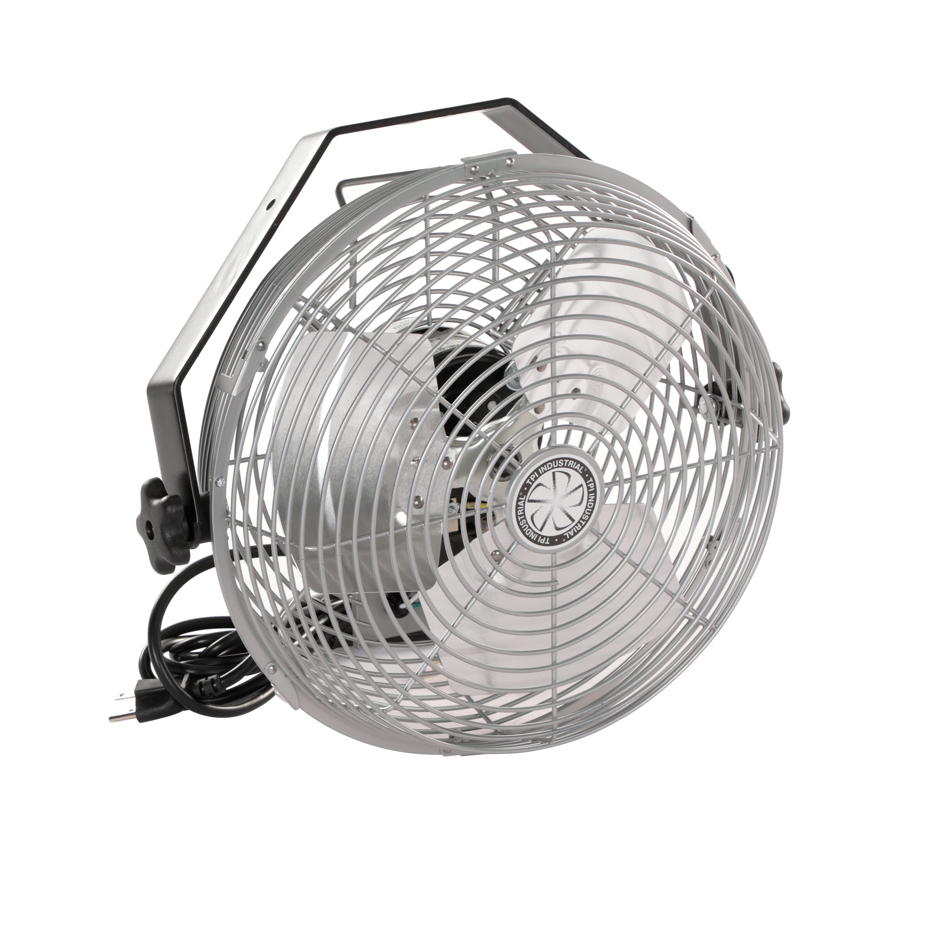 TPI U12TEW 12" Work Station Fan, 1/12 HP, 3 Speed, 120V w/mounting arm