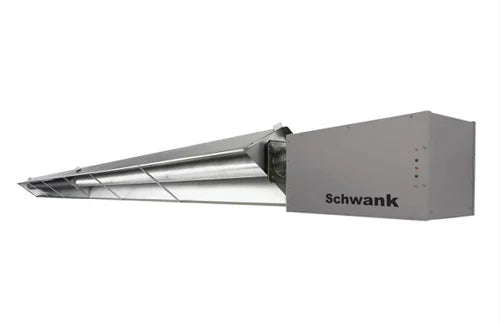 2-Stage Harsh Environ.Tube Htr: S/S Burner House + Aluminized Tube/Reflector; 130/90 MBH NG