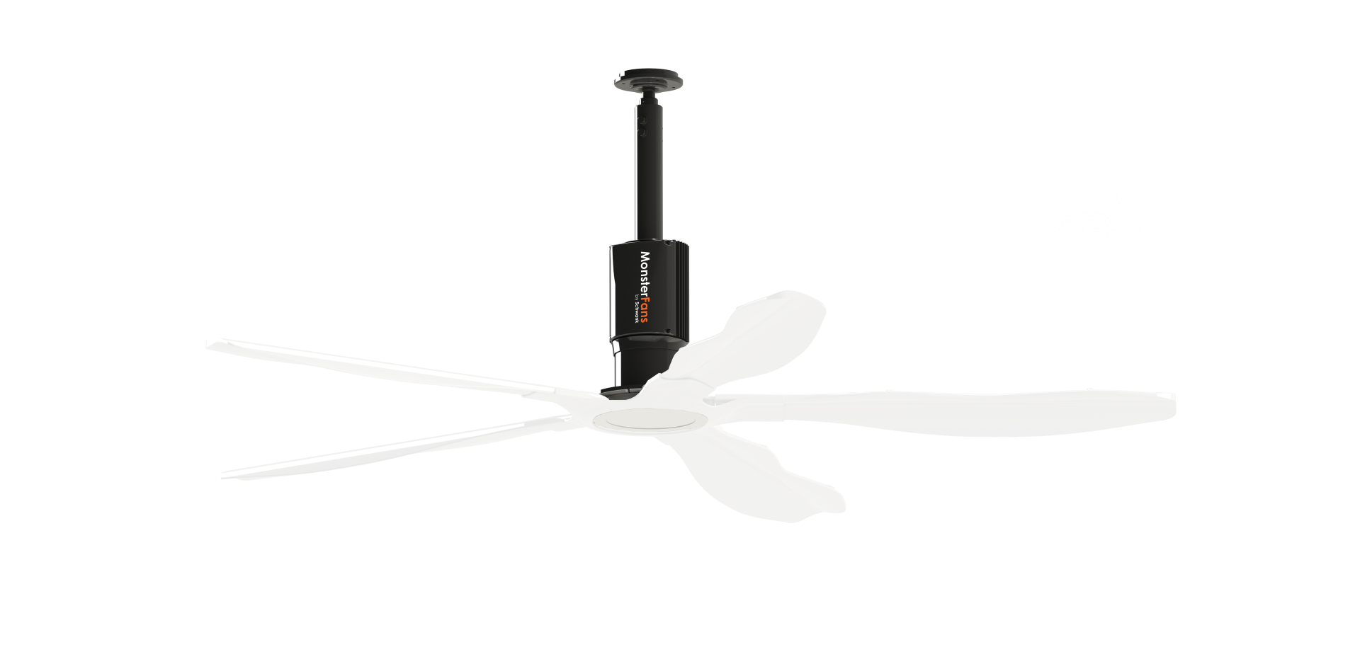 Schwank MonsterFans Style Series — Designer HVLS Fan with Controls & LED Light