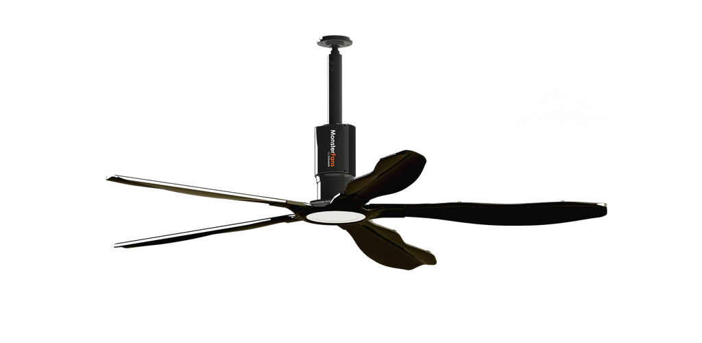 Schwank MonsterFans Style Series — Designer HVLS Fan with Controls & LED Light