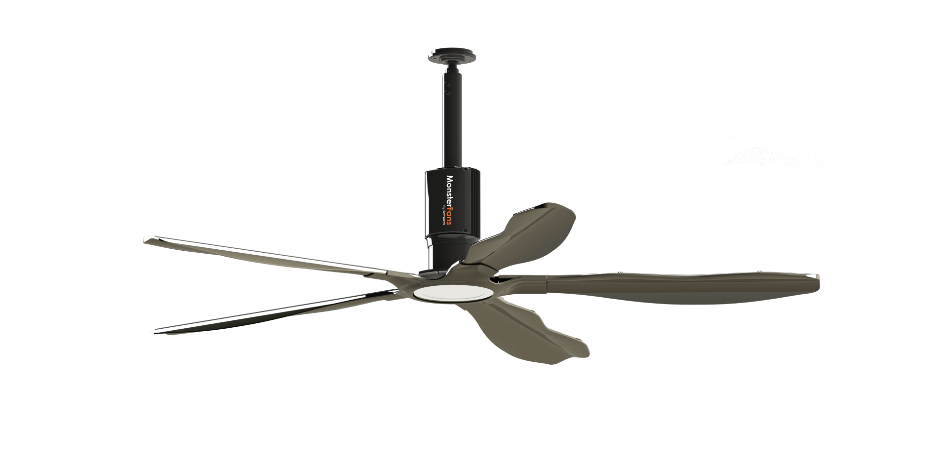 Schwank MonsterFans Style Series — Designer HVLS Fan with Controls & LED Light