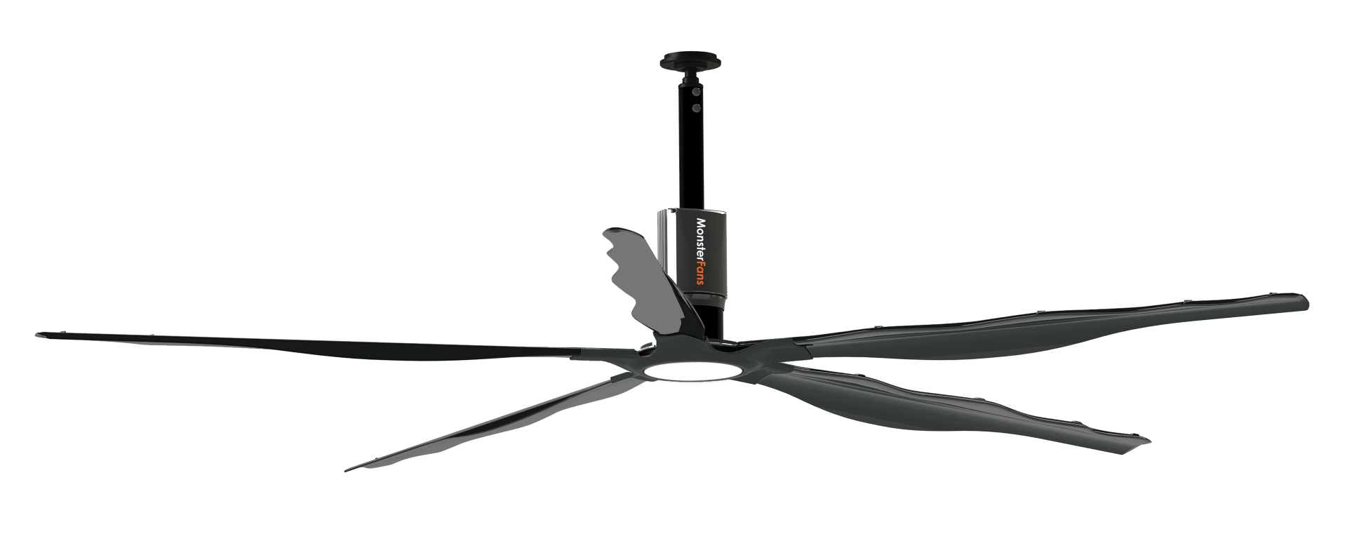 Schwank MonsterFans Style Series — Designer HVLS Fan with Controls & LED Light