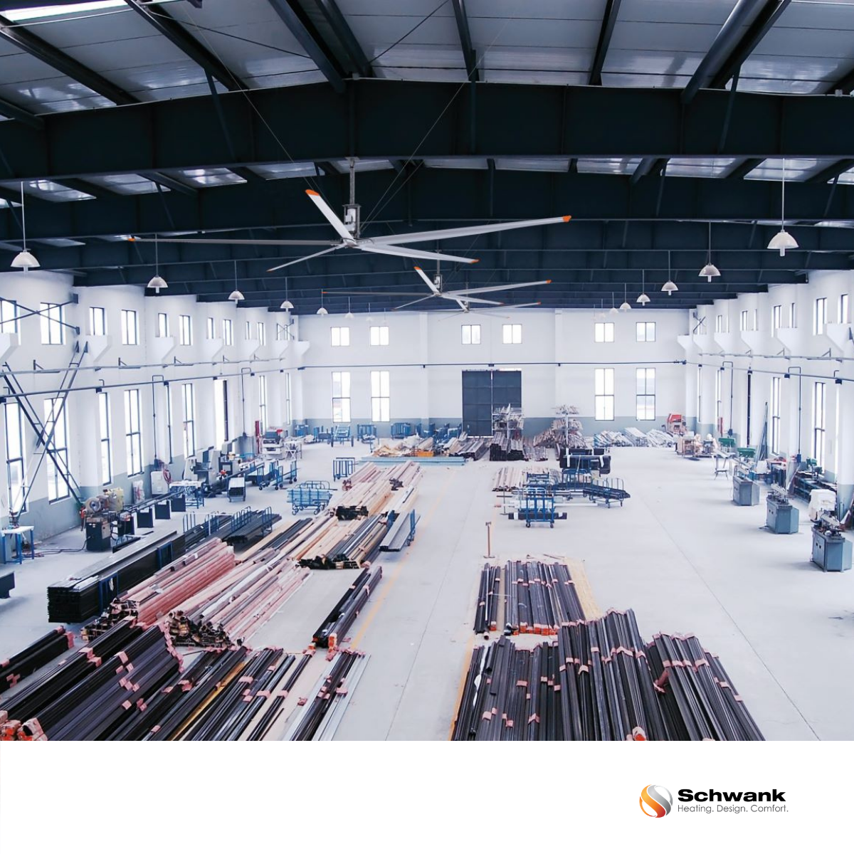 Schwank MonsterFans GD Series — Geared-Drive HVLS Industrial Fan