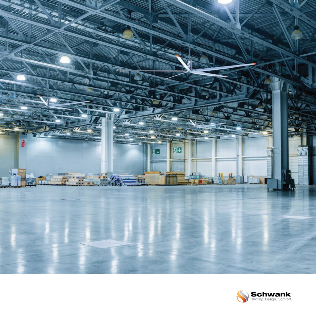 Schwank MonsterFans GD Series — Geared-Drive HVLS Industrial Fan